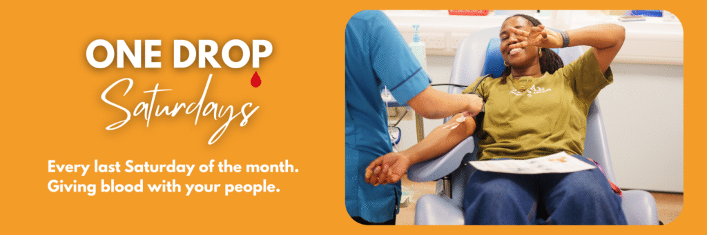Image of a girl donating blood